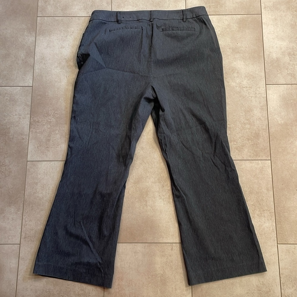 Fashion Bug, Woman’s Dress Pants, Sz 18WP, Dark Grey, boot cut - Picture 3 of 5